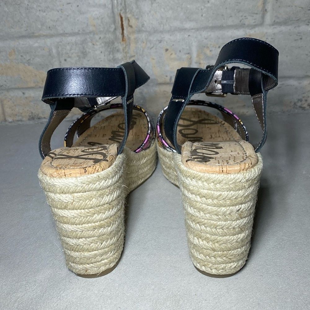 NIB MSRP $130 Sam Edelman Destin Espadrille Wedge Sandal Women's Size 8 - Picture 5 of 7
